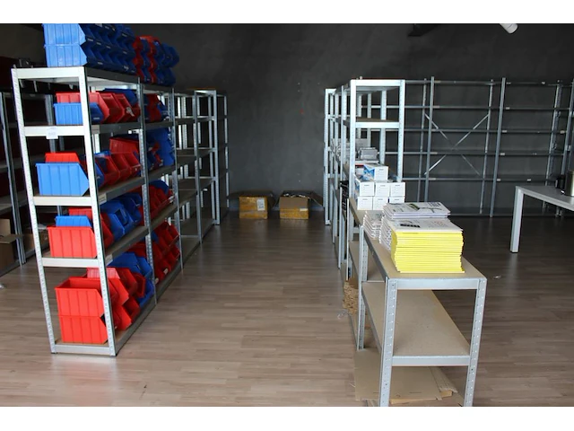 Gegalvaniseerde stelling in 16 delen afm. 90 x 45 x 178 cm excl. inhoud - afbeelding 2 van  4
