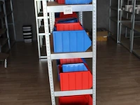 Gegalvaniseerde stelling in 16 delen afm. 90 x 45 x 178 cm excl. inhoud - afbeelding 3 van  4