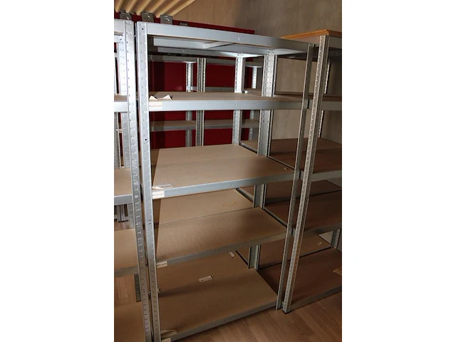 Gegalvaniseerde stelling in 16 delen afm. 90 x 45 x 178 cm excl. inhoud - afbeelding 4 van  4