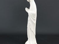 Geglazuurd terracotta maria onder glazen stolp - afbeelding 4 van  5