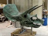 Gegoten replica bronzen beeld, triceratops - afbeelding 5 van  11