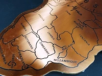 Geheel koperen klok afrika - afbeelding 4 van  5