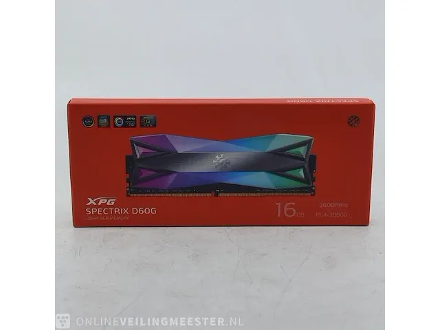 Geheugenkaart xpg, spectrix d60g 16gb 3600mhz pc4-28800 - afbeelding 1 van  7
