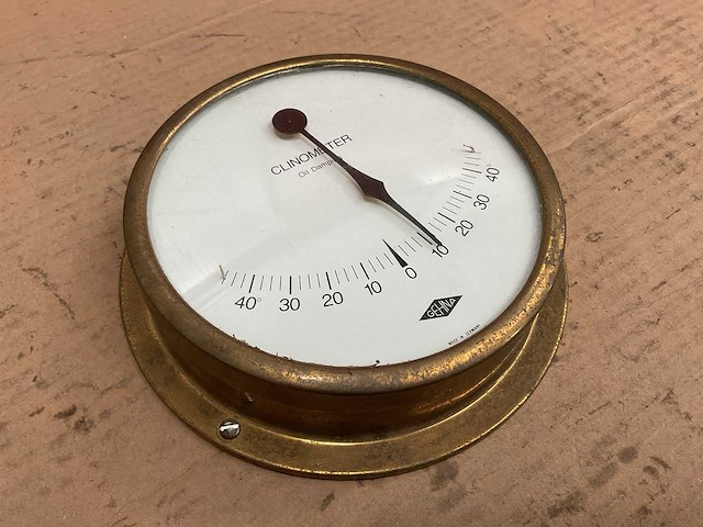 Gehna oil damping vintage marine clinometer - afbeelding 1 van  2
