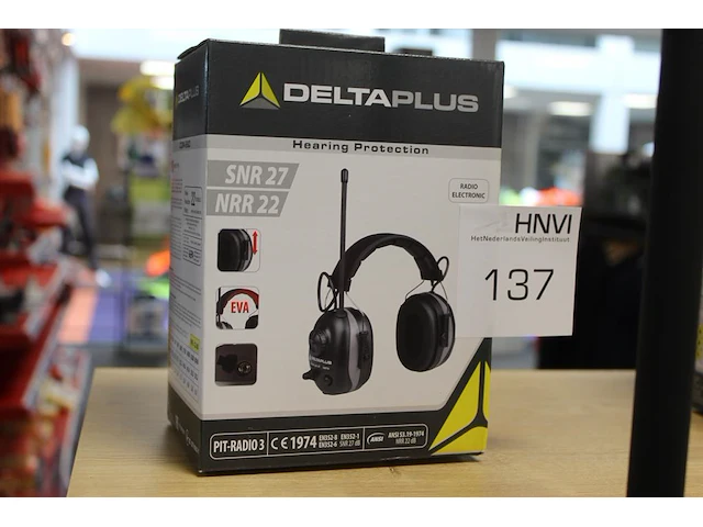 Gehoorbeschermer met radiofunctie deltaplus pit-radio3 - afbeelding 1 van  2
