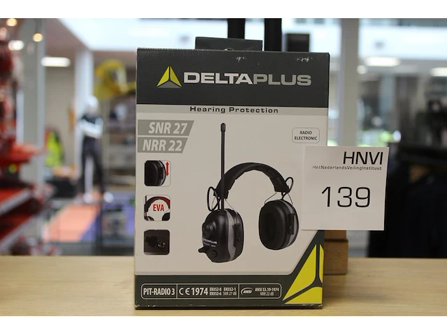 Gehoorbeschermer met radiofunctie deltaplus pit-radio5 - afbeelding 1 van  2