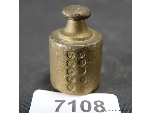 Geijkt bronzen gewicht - afbeelding 1 van  3