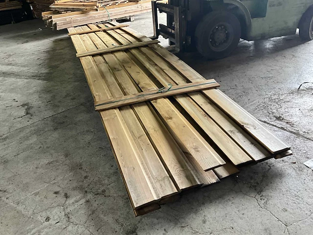 Geïmpregneerd grenen rabatdeel 400x14,5x1,8 cm (16x) - afbeelding 2 van  4