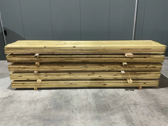 Geïmpregneerd vlonderhout (35x) - afbeelding 1 van  6