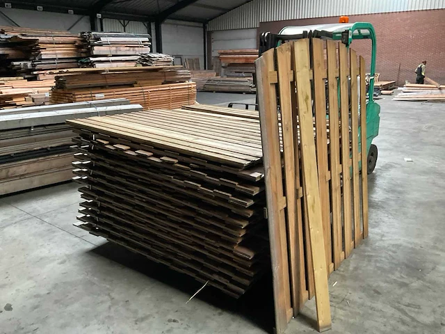 Geïmpregneerd vuren tuinscherm toog 180x180 cm (26x) - afbeelding 2 van  6