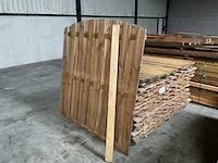 Geïmpregneerd vuren tuinscherm toog 180x180 cm (27x) - afbeelding 1 van  6