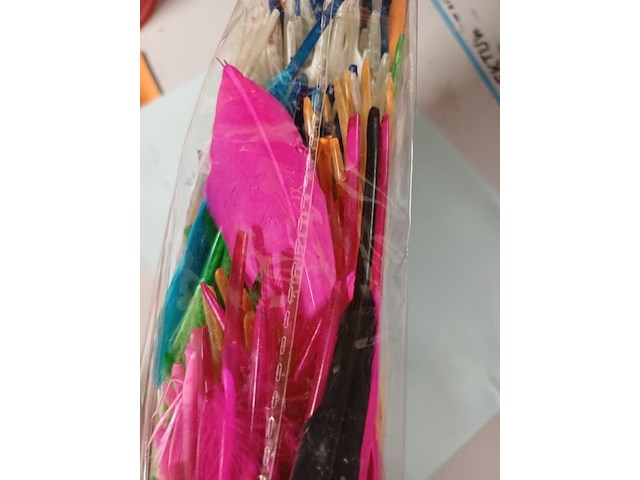 Gekleurde veertjes zak a 100 stuks 50 zakjes - afbeelding 5 van  9