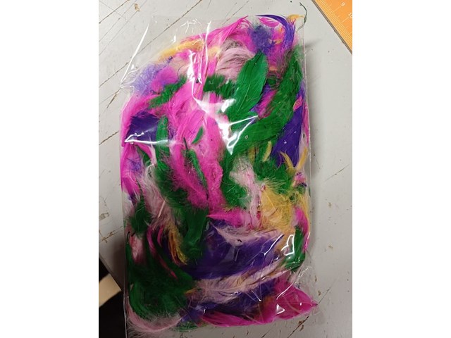 Gekleurde veertjes zak a 100 stuks 50 zakjes - afbeelding 7 van  9