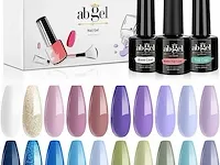 Gel nail polish set 20 kleuren. blue green purple series - afbeelding 1 van  2