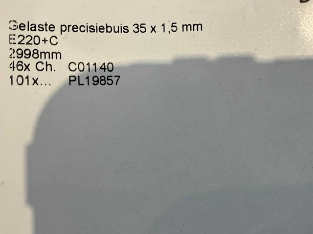 Gelaste precisiebuis 35 x 1,5 x 2998 mm e220+c (169x) - afbeelding 8 van  8