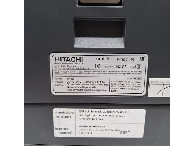 Geldtelmachine, hitachi, ih-110 - afbeelding 7 van  11