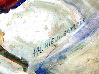 Gemengde techniek gesigneerd - afbeelding 4 van  5