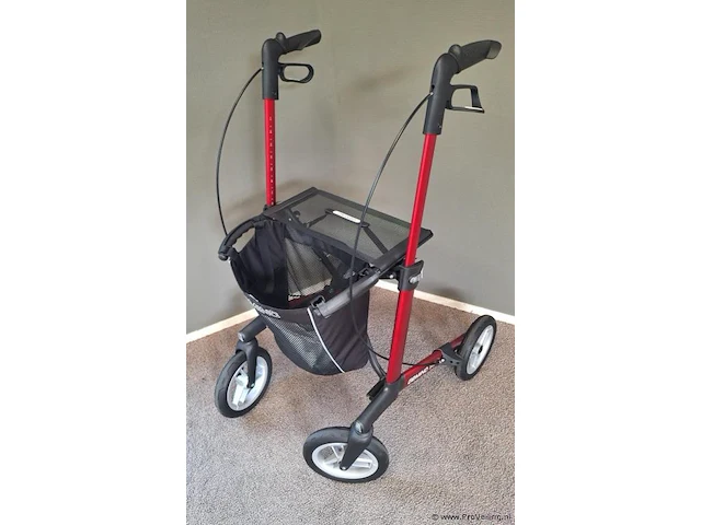 Gemino rollator | model 30 comfort | kleur rood | maat l - afbeelding 2 van  10