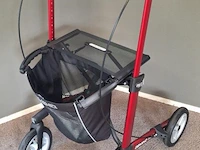 Gemino rollator | model 30 comfort | kleur rood | maat l - afbeelding 2 van  10