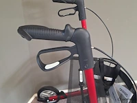 Gemino rollator | model 30 comfort | kleur rood | maat l - afbeelding 7 van  10