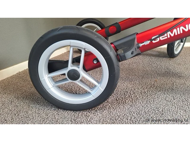 Gemino rollator | model 30 comfort | kleur rood | maat l - afbeelding 8 van  10