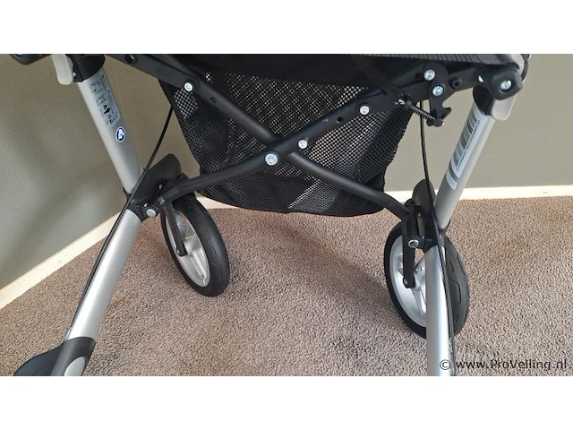 Gemino rollator | model 30 comfort | kleur zwart | maat l - afbeelding 2 van  10
