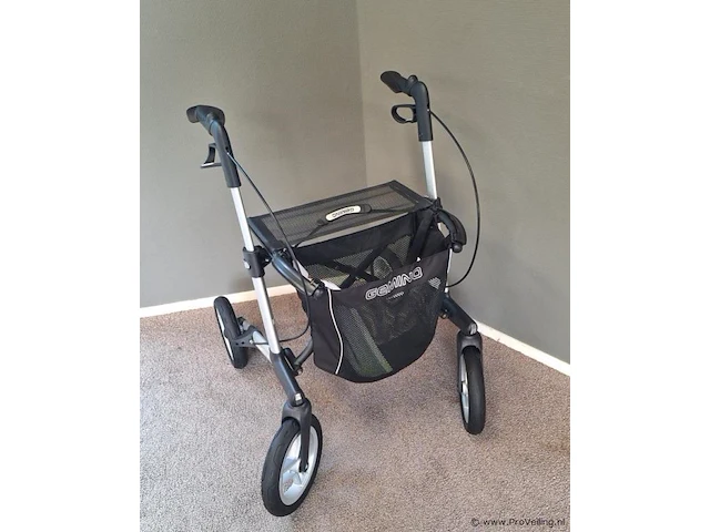 Gemino rollator | model 30 comfort | kleur zwart | maat l - afbeelding 4 van  10