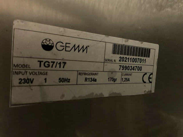 Gemm tg7/17 koelwerkbank - afbeelding 3 van  6