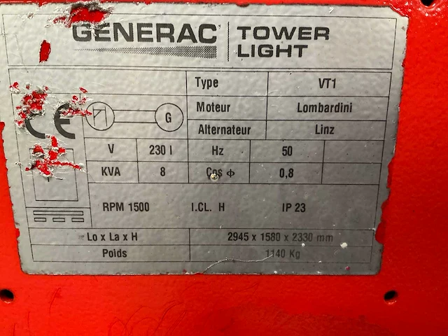Generac vt1 bouwlamp - afbeelding 6 van  14