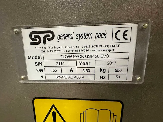 General system pack - flow pack gsp 50 evo - verpakkingsmachine - afbeelding 9 van  9