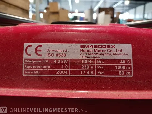 Generator honda, em 4500s, 2004 - afbeelding 5 van  13