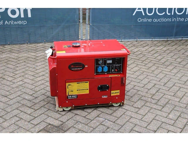 Generator powertech pg6500ds diesel 6.5kva nieuw - afbeelding 1 van  1