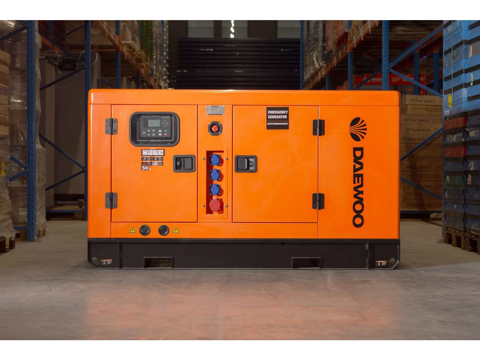 Generatoren, osb, stellingen, machines en zakelijke goederen
