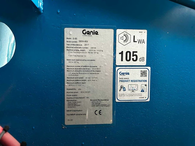 Genie - 2017 - s-65 - hoogwerker - afbeelding 11 van  20