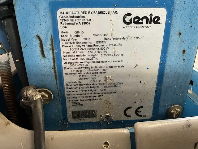 Genie - gr-15 - hoogwerker - afbeelding 22 van  22