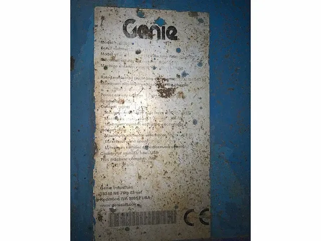 Genie - gs-2046 - hoogwerker - afbeelding 3 van  11