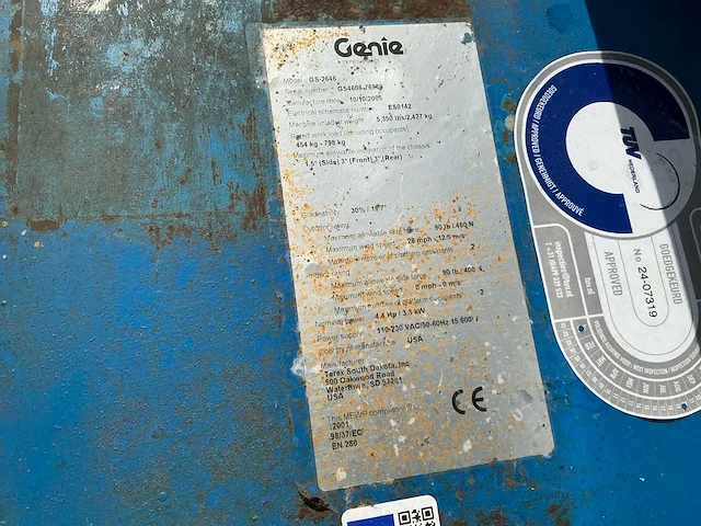 Genie gs-2646 hoogwerker - afbeelding 7 van  15