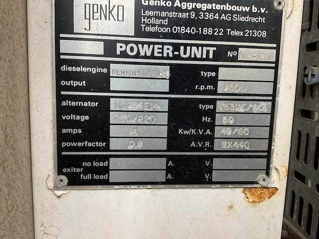Genko power-unit 60kva noodstroomaggregaat - afbeelding 15 van  19