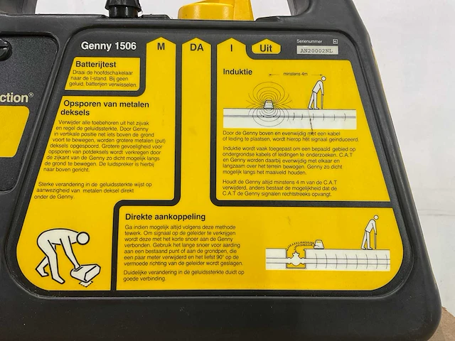 Genny radiodetection en c.a.t kabel detector - afbeelding 7 van  10