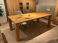 Gent eiken eetkamertafel - afbeelding 1 van  10