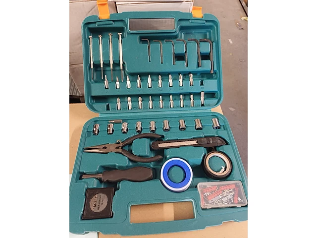 Gereedschap koffer groen 1x - afbeelding 3 van  5