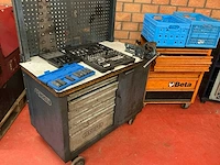 Gereedschapskist gedore en beta met inhoud en extra gereedschap en kast - afbeelding 2 van  8