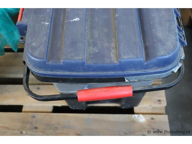 Gereedschapskoffer op wielen, kunststof - 8044x48cm - afbeelding 2 van  4