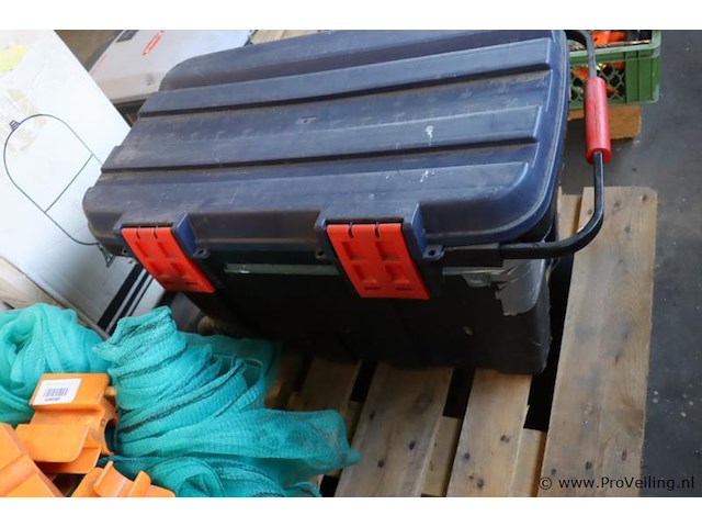 Gereedschapskoffer op wielen, kunststof - 8044x48cm - afbeelding 3 van  4