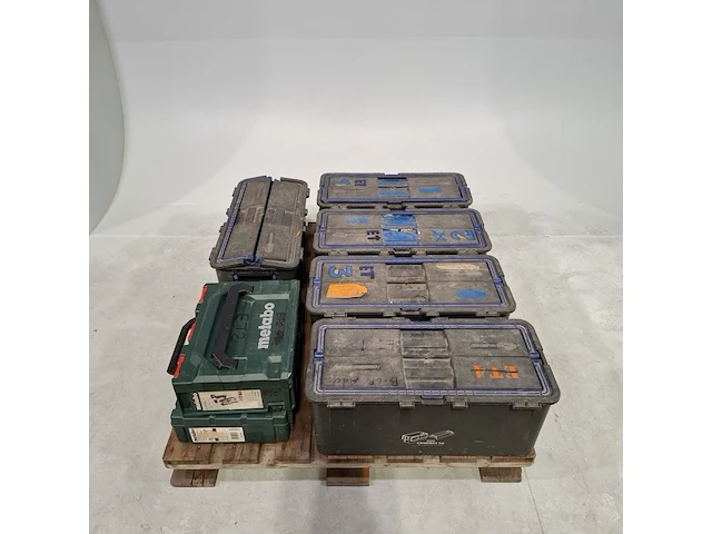 Gereedschapskoffers met inhoud, o.a. metabo - afbeelding 1 van  12