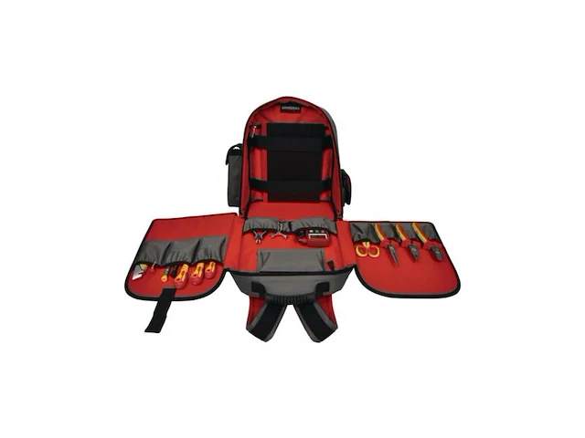 Gereedschapsrugzak c.k tools, zwart/grijs - afbeelding 2 van  3