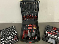 Gereedschapstrolley zwart 186 pcs gereedschap - afbeelding 3 van  10
