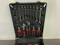 Gereedschapstrolley zwart 186 pcs gereedschap - afbeelding 7 van  10