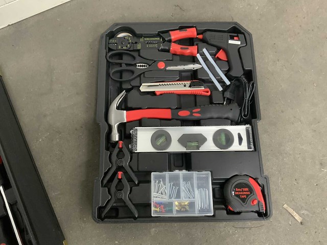 Gereedschapstrolley zwart 186 pcs gereedschap - afbeelding 5 van  10