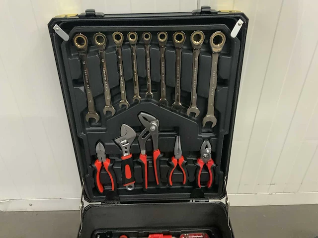 Gereedschapstrolley zwart 186 pcs - afbeelding 7 van  10